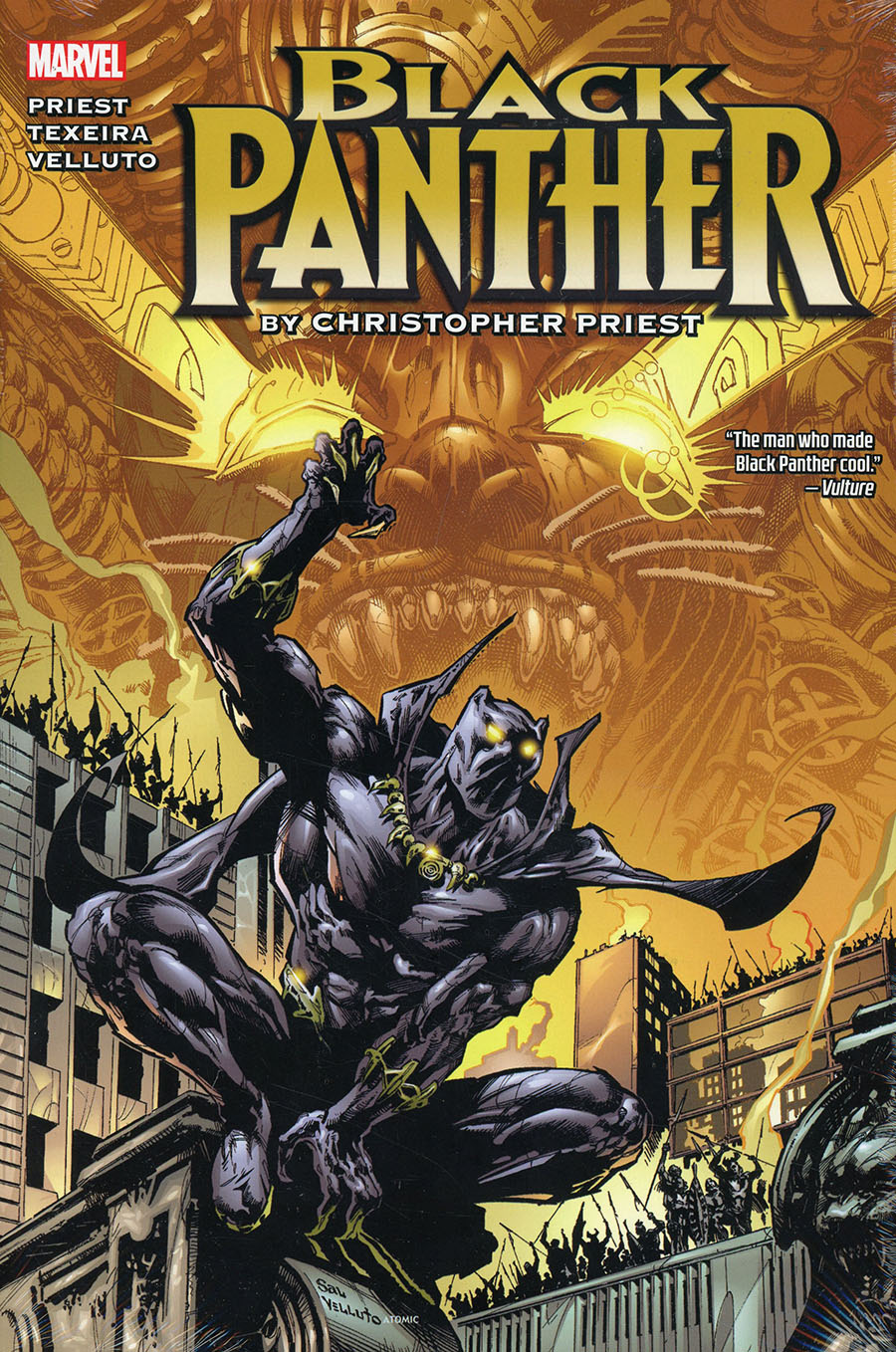 Black Panther By Christopher Priest Omnibus Vol 1 HC Direct Market Sal Velluto Variant Cover