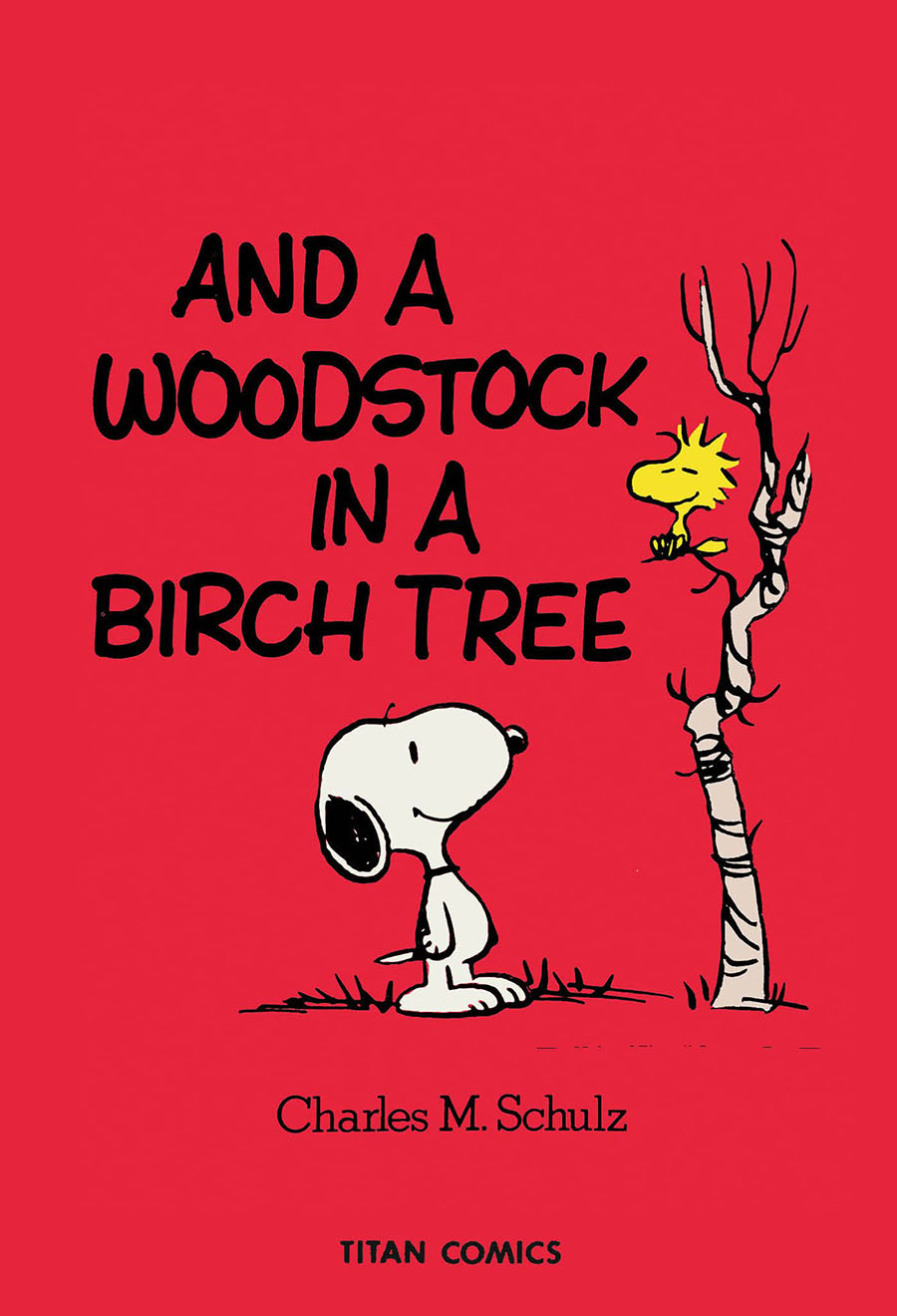 Peanuts And A Woodstock In A Birch Tree TP