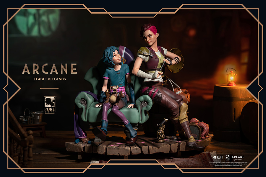 League Of Legends Arcane Powder & Vi 1/6 Scale Statue