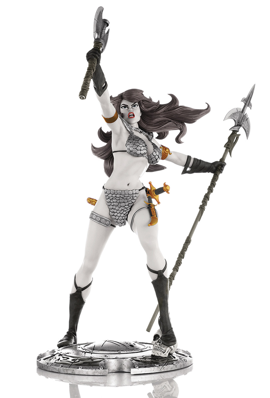 Red Sonja 45th Anniversary Collectors Statue By Frank Thorne Black & White Edition