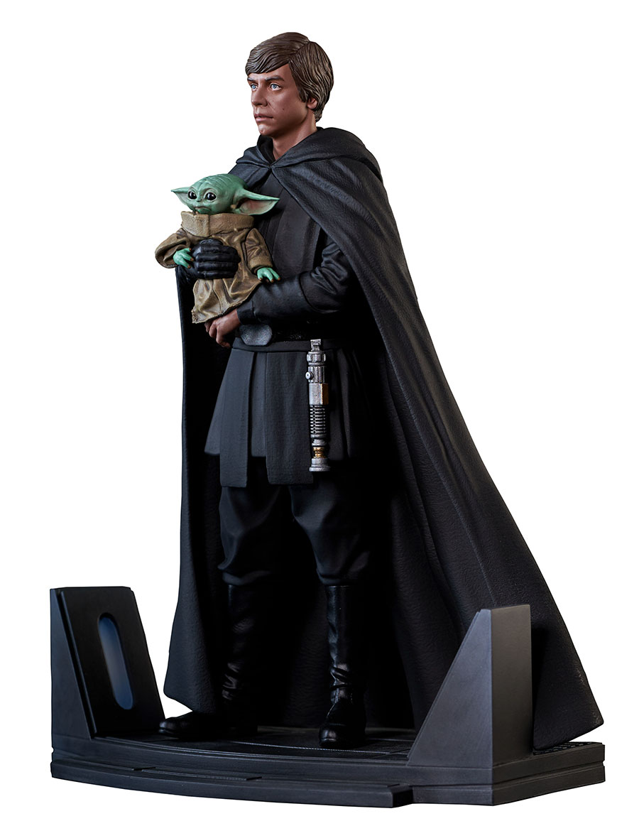 Star Wars Premier Collection The Mandalorian Luke Skywalker & Grogu 1/7 Scale Statue