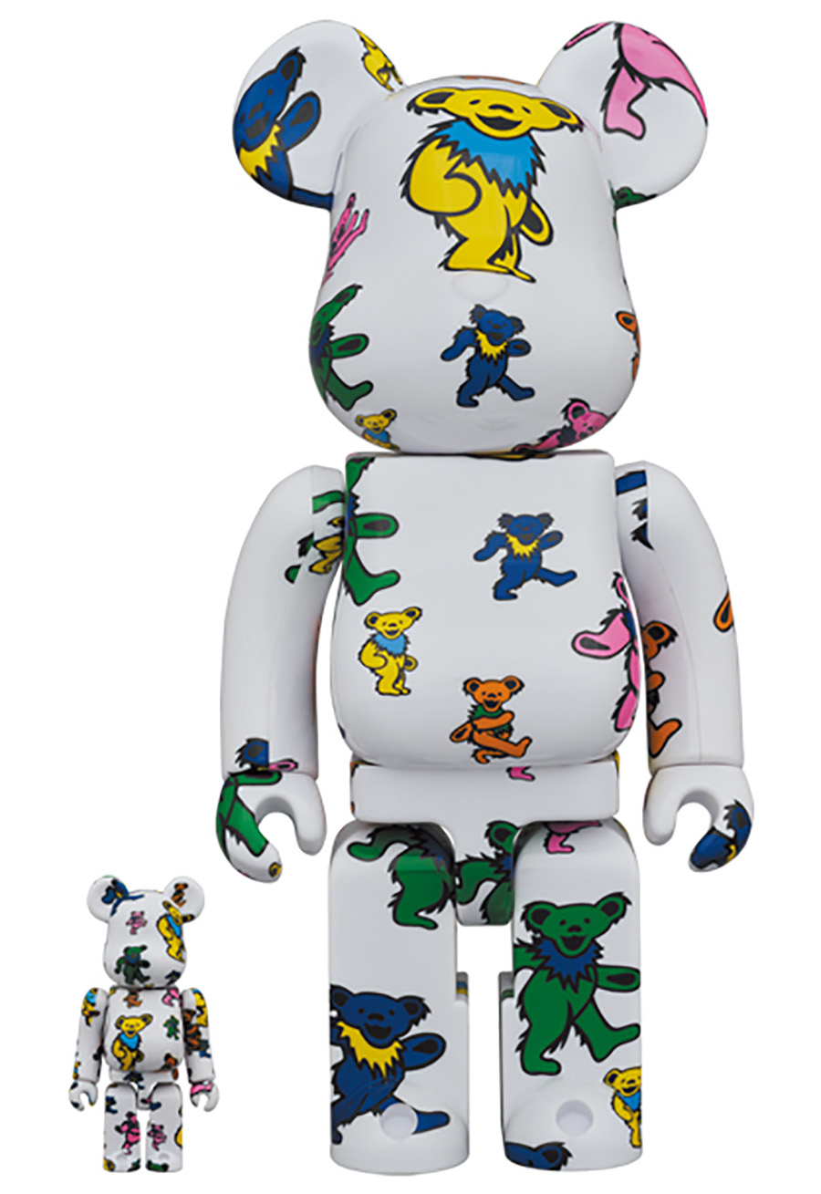 Grateful Dead Dancing Bear 100 Percent & 400 Percent 2-Pack Bearbrick