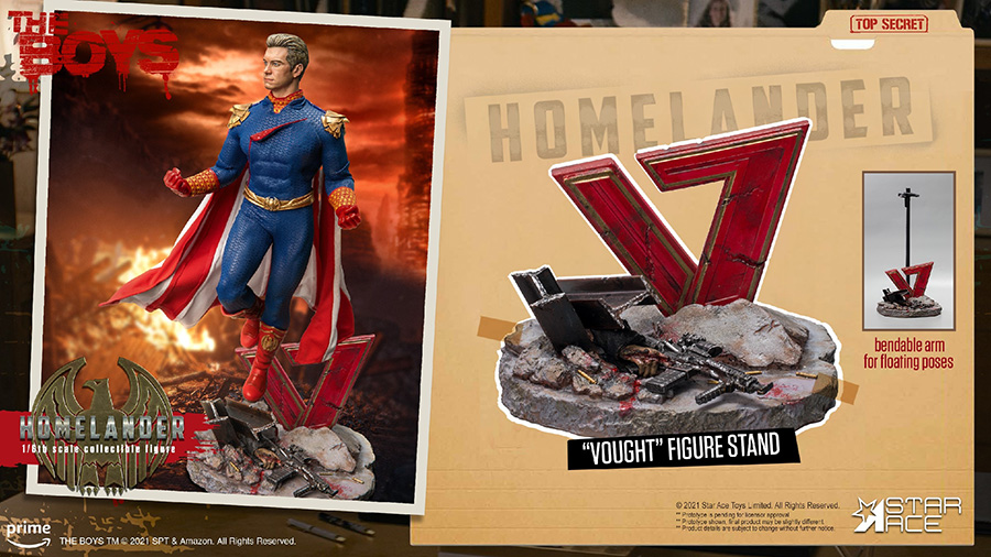 Boys Homelander 1/6 Scale Action Figure Diorama Accessory