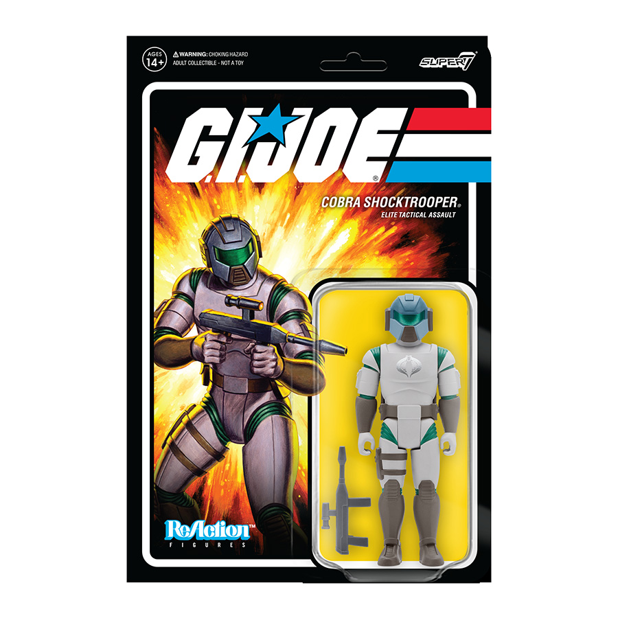 GI Joe ReAction Figure Wave 2 - Cobra Shocktrooper Rifle A