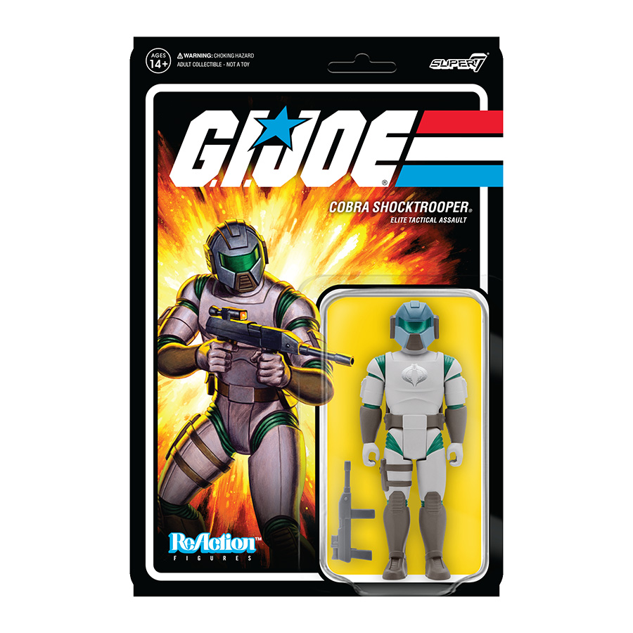 GI Joe ReAction Figure Wave 2 - Cobra Shocktrooper Rifle B