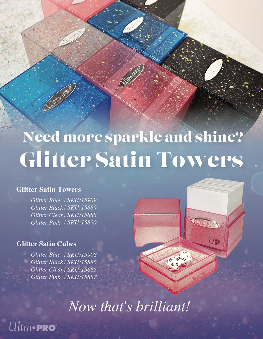 Satin Cube Glitter Finish - Black