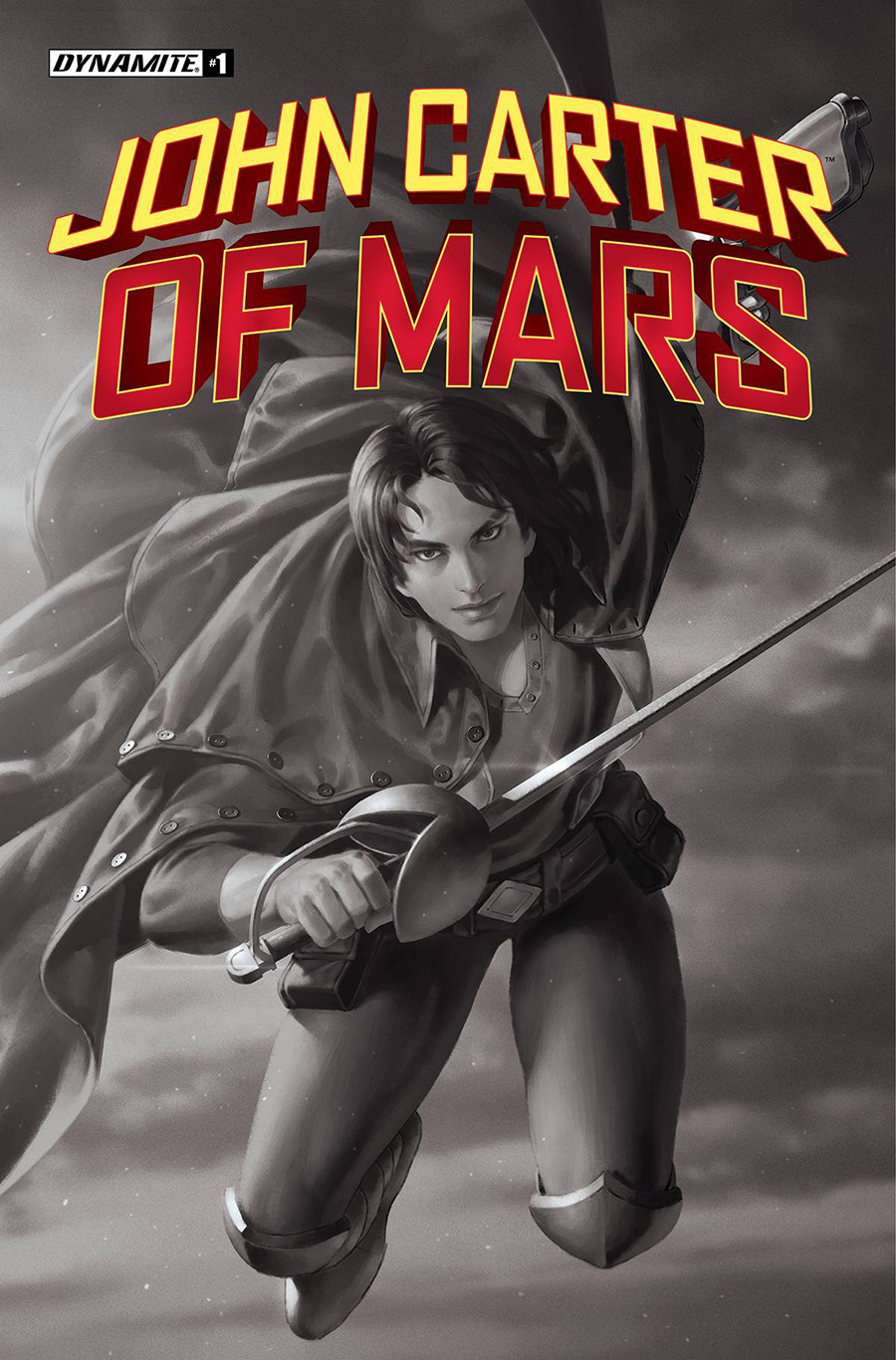 John Carter Of Mars #1 Cover I Incentive Junggeun Yoon Black & White Cover