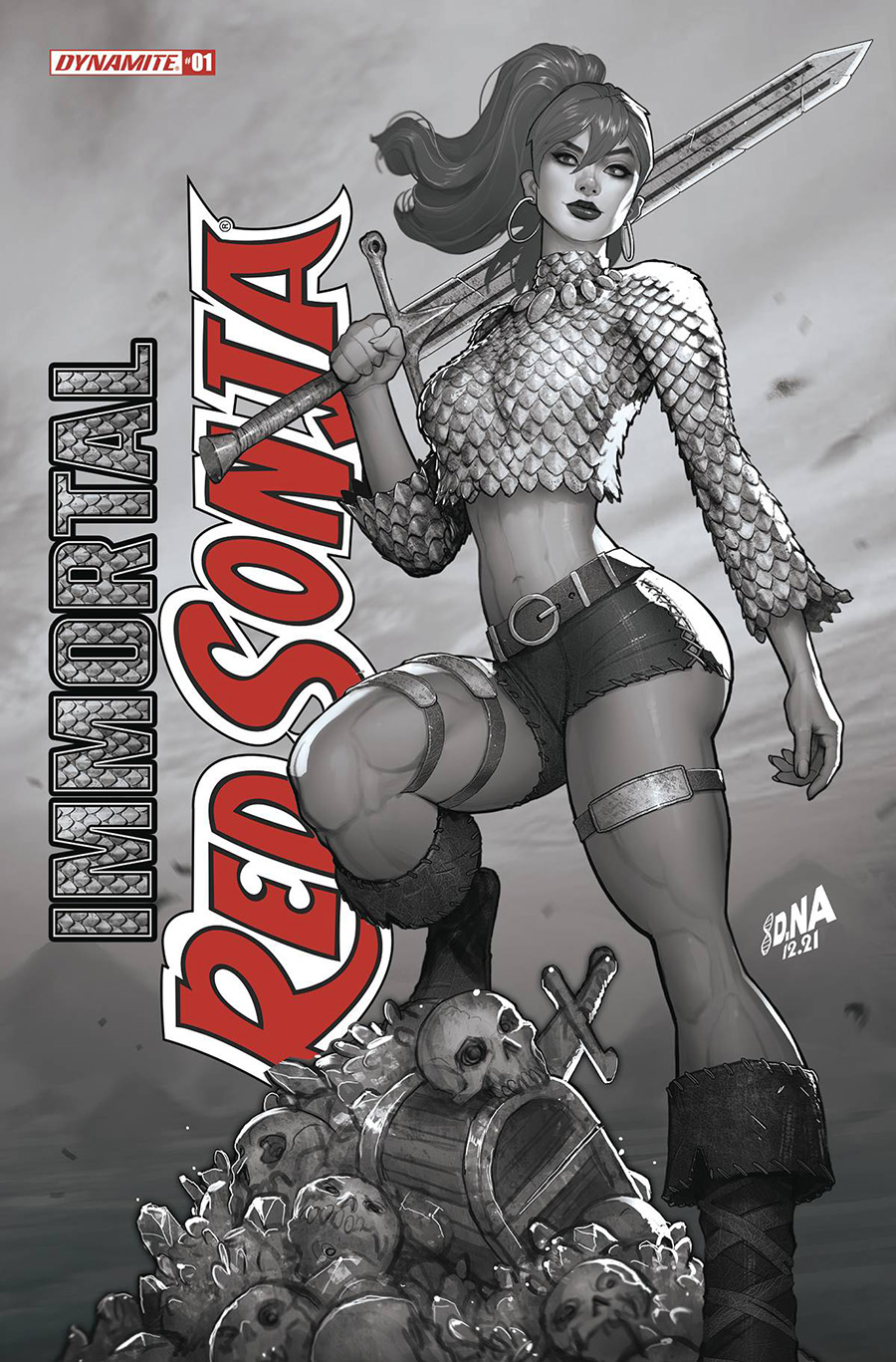 Immortal Red Sonja #1 Cover I Incentive David Nakayama Line Art Cover