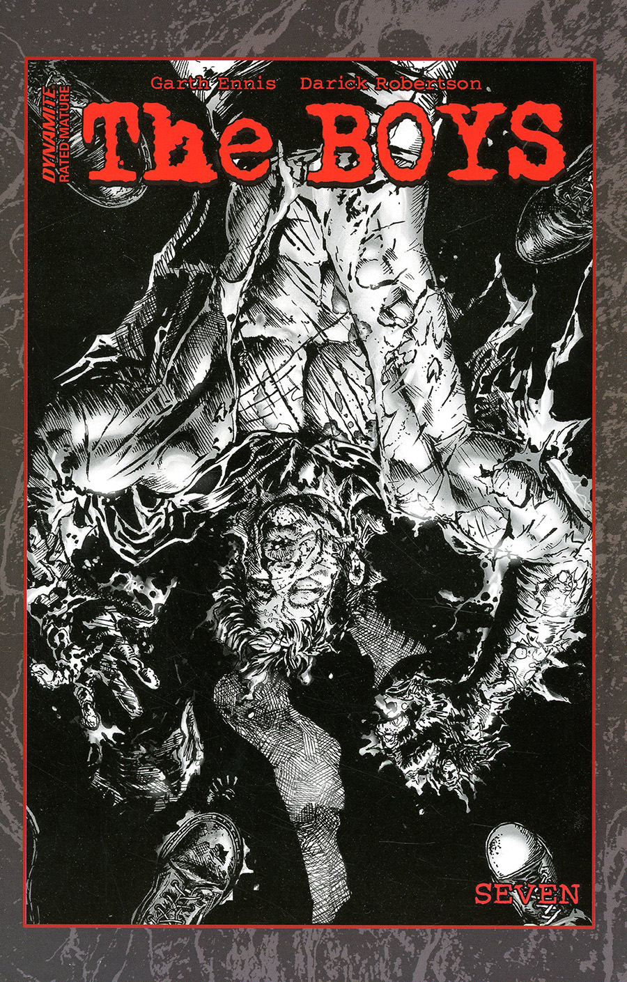 Boys #7 Cover F Incentive Darick Robertson Black & White Cover (Introductory Priced Edition)