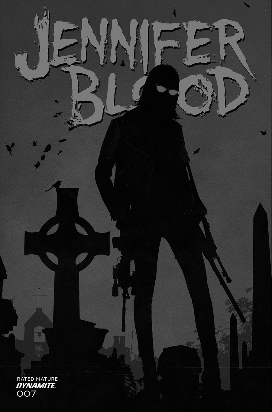 Jennifer Blood Vol 2 #7 Cover F Incentive Tim Bradstreet Black & White Cover