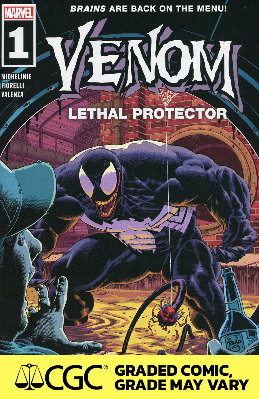 Venom Lethal Protector #1 Cover F DF CGC Graded 9.6 Or Higher