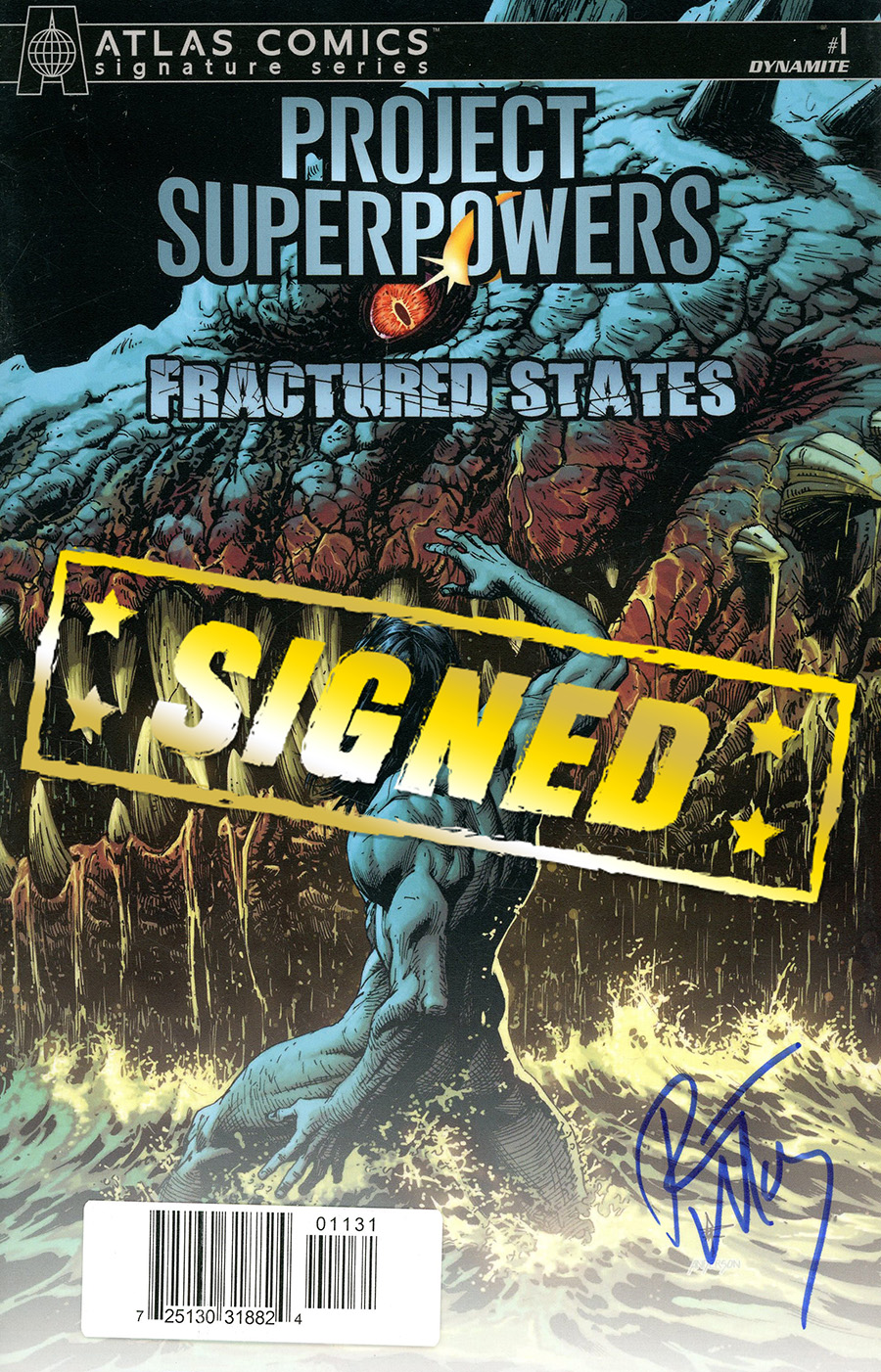 Project Superpowers Fractured States #1 Cover M Atlas Comics Signature Edition Signed By Ron Marz