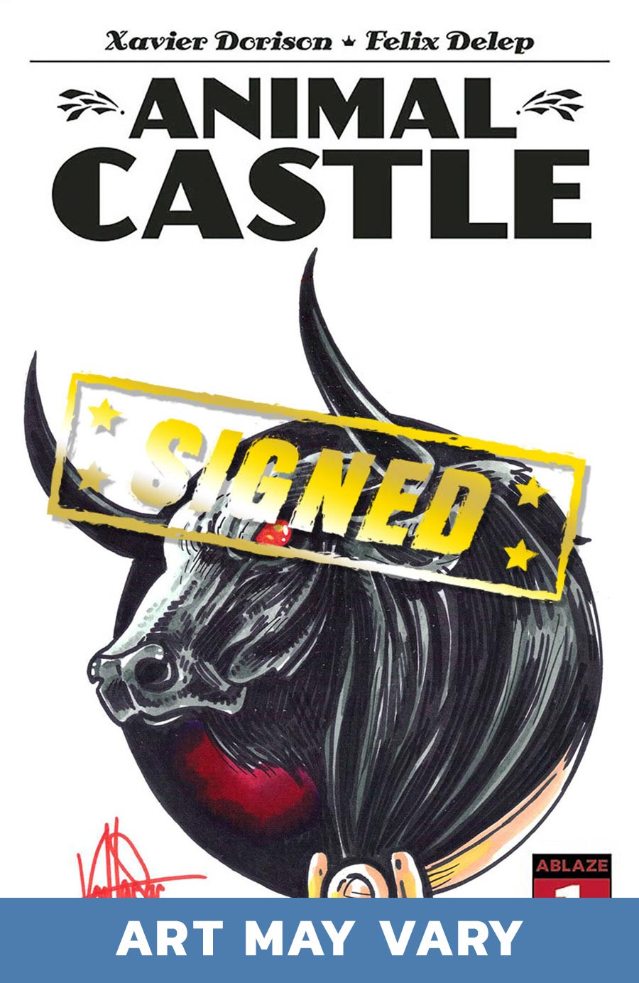 Animal Castle #1 Cover L DF Encore Edition Blank Variant Commissioned Cover Art Signed & Remarked By Ken Haeser