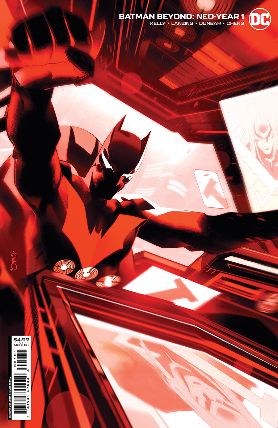 Batman Beyond Neo-Year #1 Cover C Incentive Simone Di Meo Card Stock Variant Cover