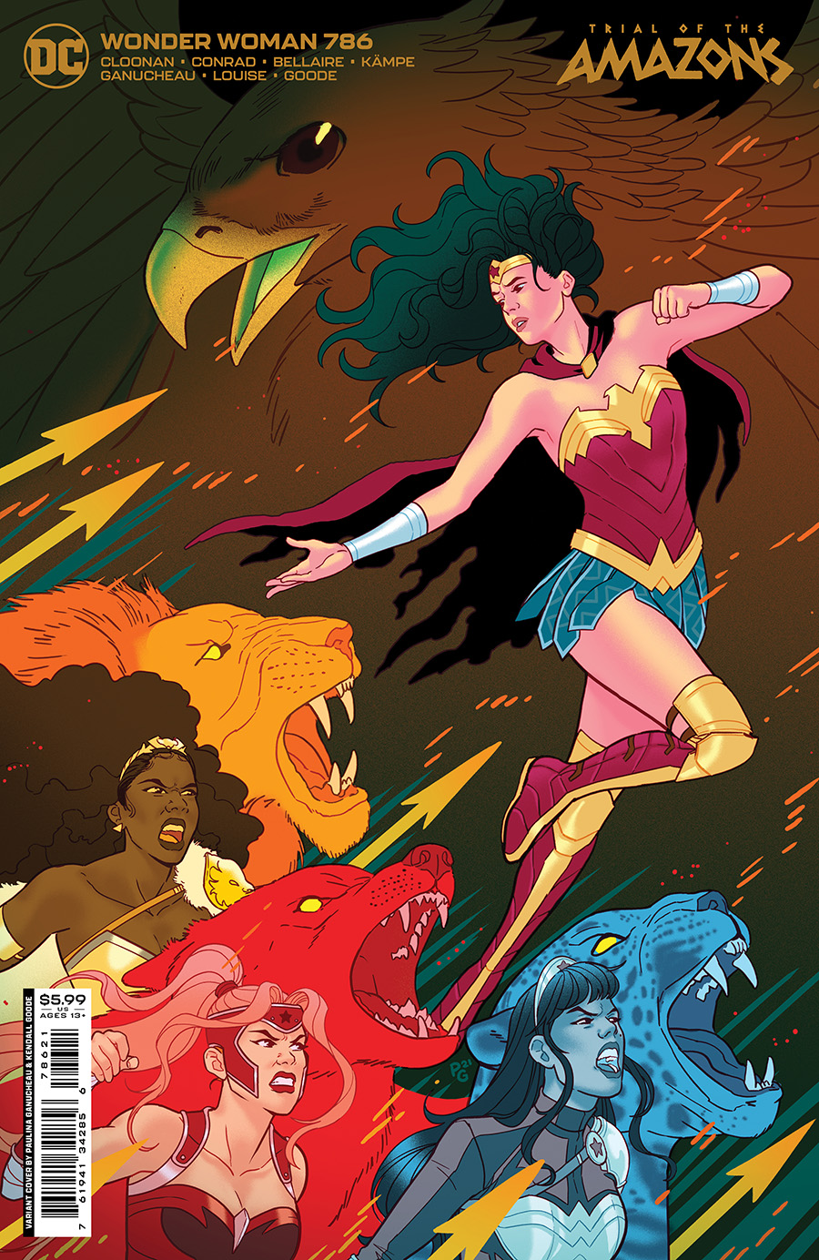 Wonder Woman Vol 5 #786 Cover B Variant Paulina Ganucheau Card Stock Cover (Trial Of The Amazons Part 5)