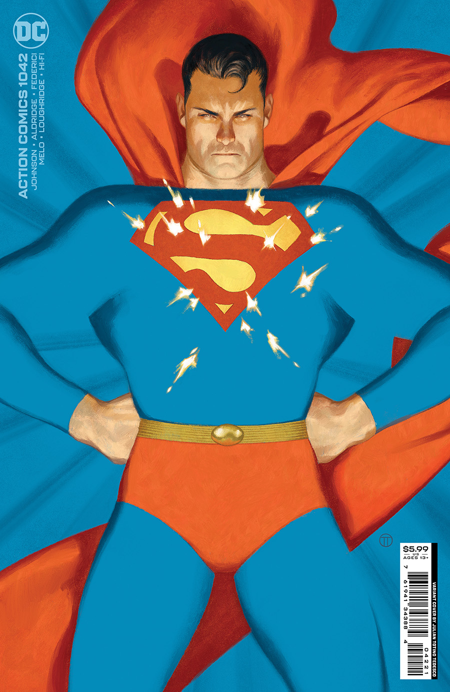Action Comics Vol 2 #1042 Cover B Variant Julian Totino Tedesco Card Stock Cover