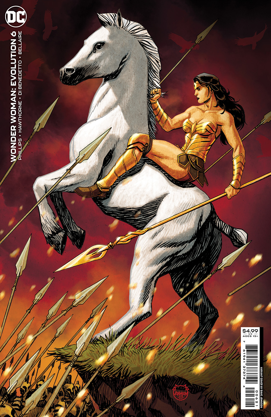 Wonder Woman Evolution #6 Cover B Variant Dave Johnson Card Stock Cover