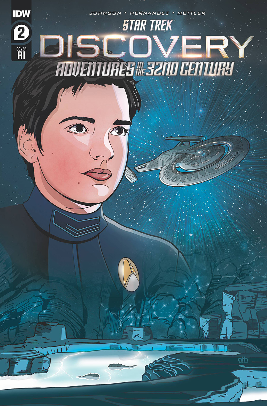 Star Trek Discovery Adventures In The 32nd Century #2 Cover B Incentive Aaron Harvey Variant Cover