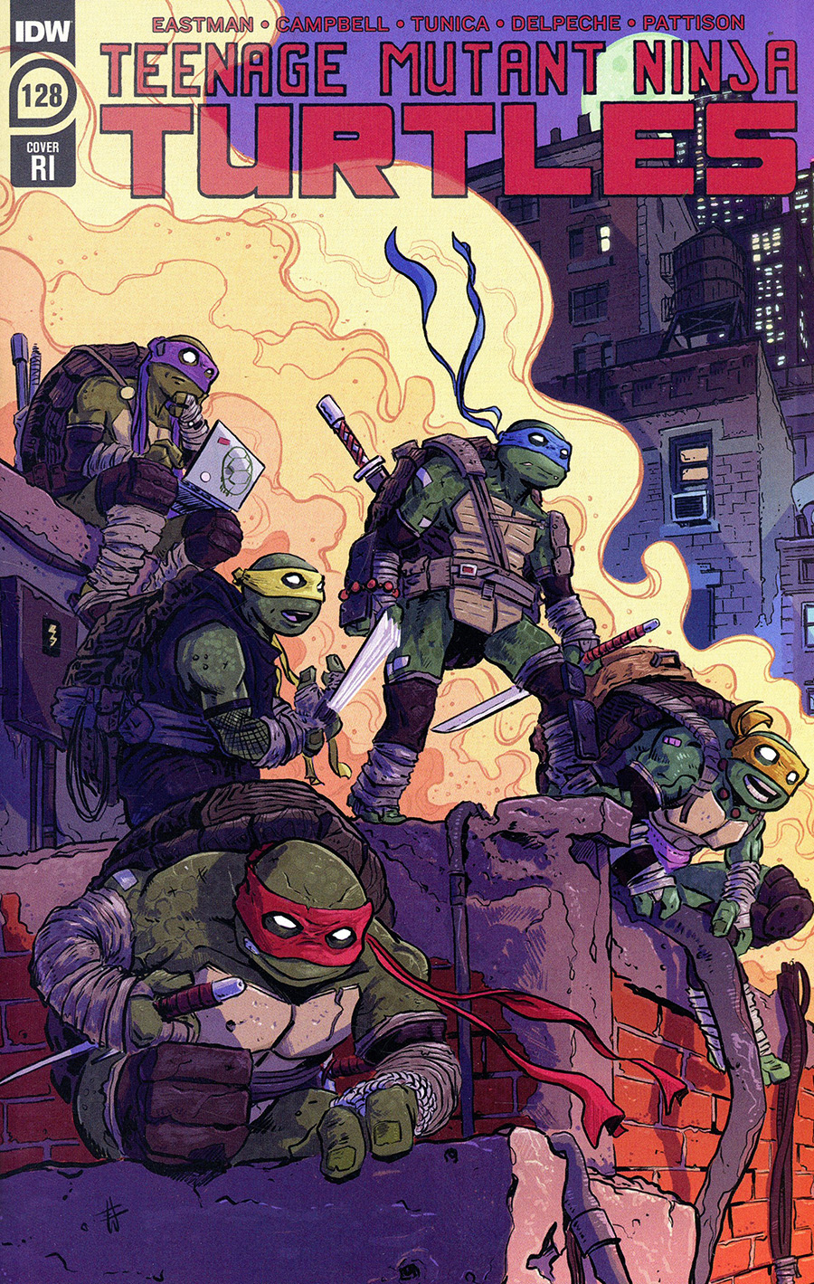 Teenage Mutant Ninja Turtles Vol 5 #128 Cover C Incentive Erik Whalen Variant Cover