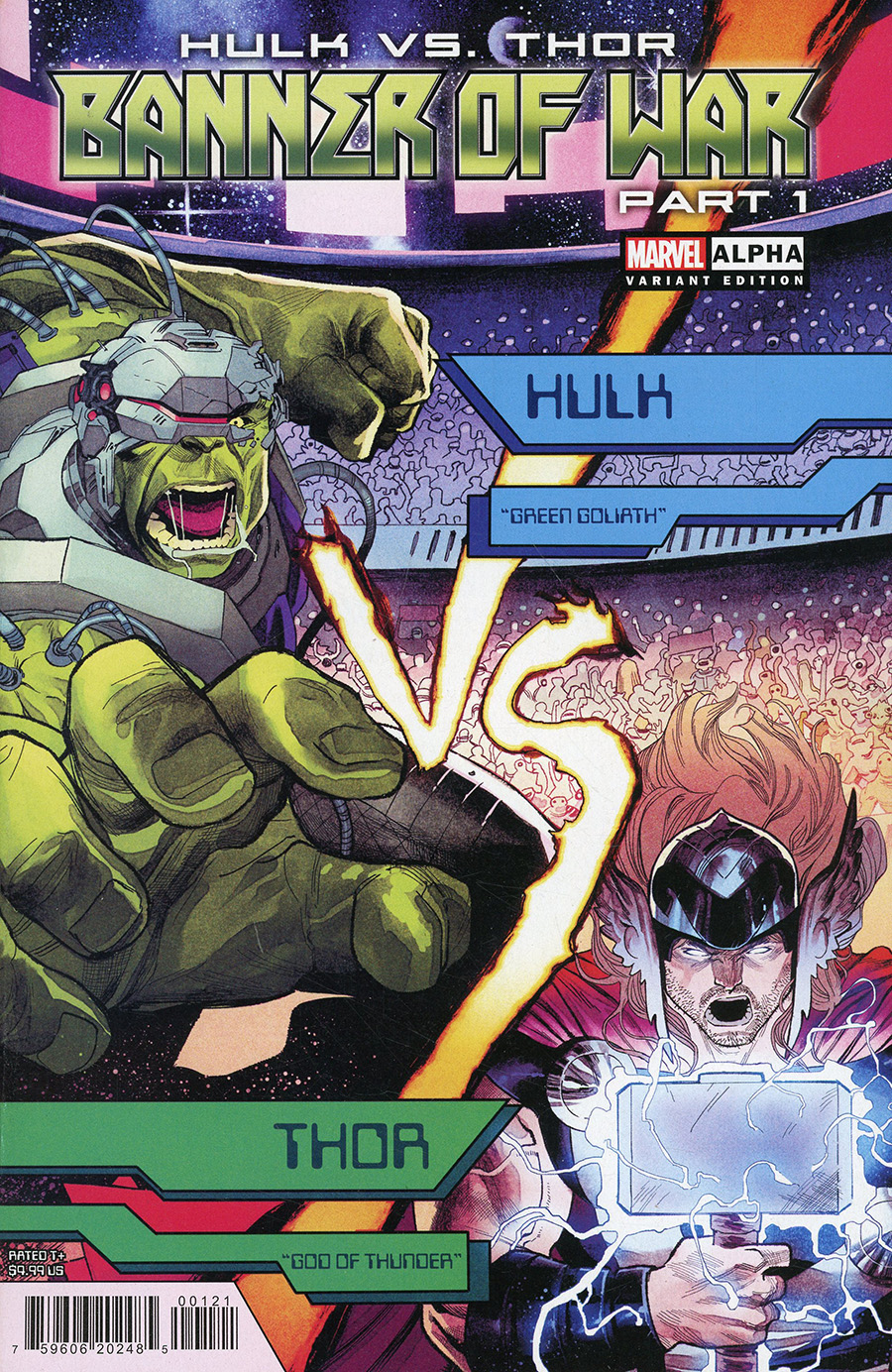 Hulk vs Thor Banner Of War Alpha #1 (One Shot) Cover F Incentive Martin Coccolo Variant Cover (Banner Of War Part 1)