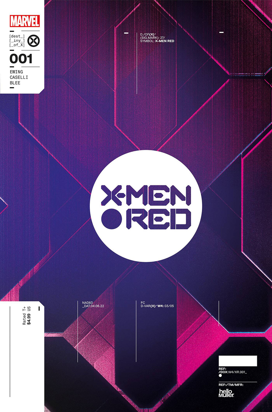 X-Men Red Vol 2 #1 Cover F Incentive Tom Muller Design Variant Cover