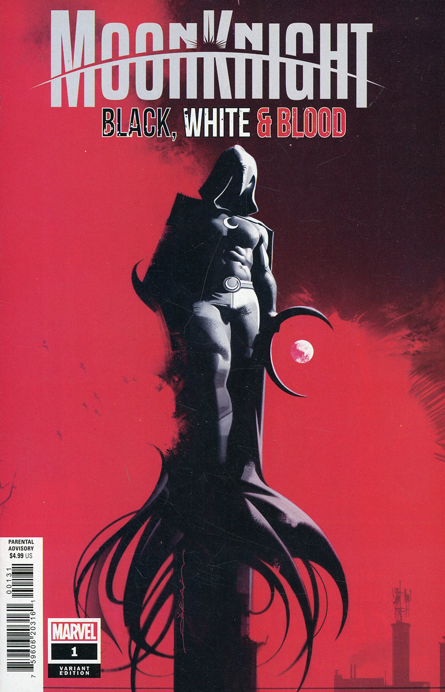 Moon Knight Black White & Blood #1 Cover D Incentive Jeff Dekal Variant Cover