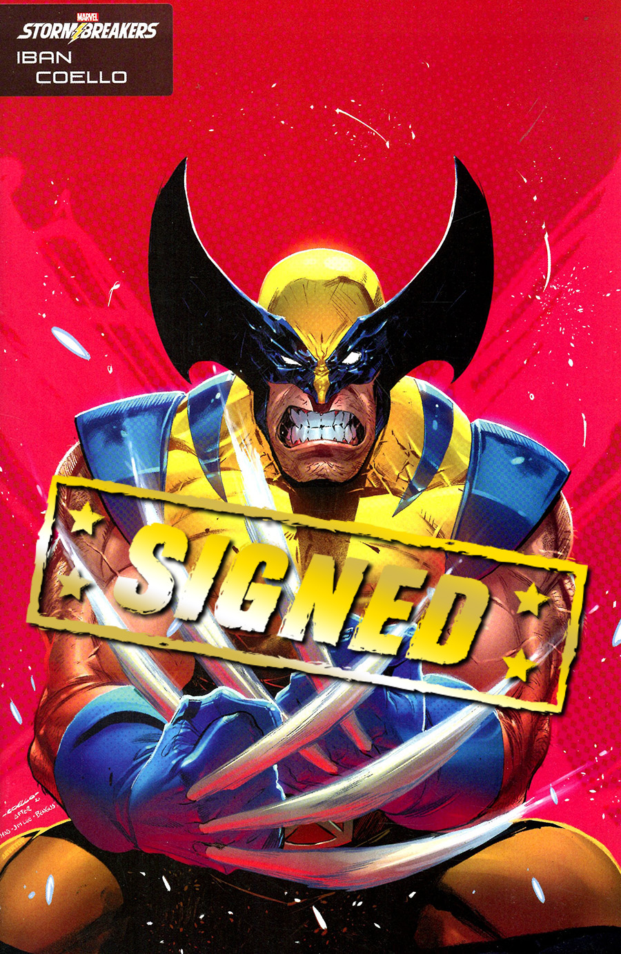 X Lives Of Wolverine #2 Cover I Variant Iban Coello Stormbreakers Cover Signed By Benjamin Percy