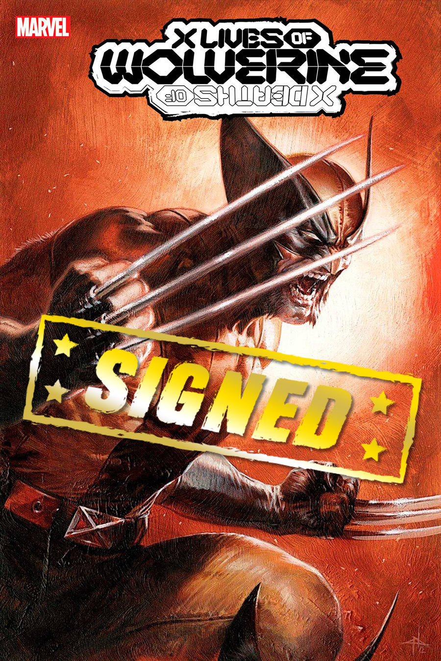 X Lives Of Wolverine #2 Cover L Incentive Gabriele Dell Otto Variant Cover Signed By Benjamin Percy