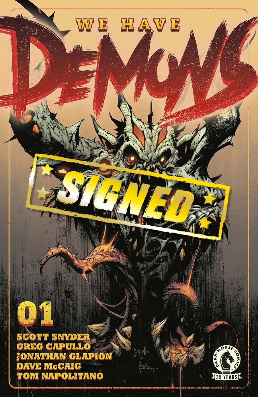 We Have Demons #1 Cover F Regular Greg Capullo Cover Signed By Scott Snyder