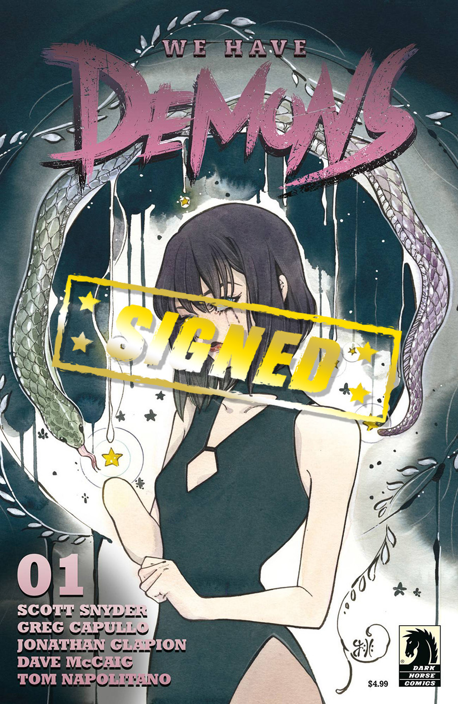 We Have Demons #1 Cover I Variant Peach Momoko Cover Signed By Scott Snyder