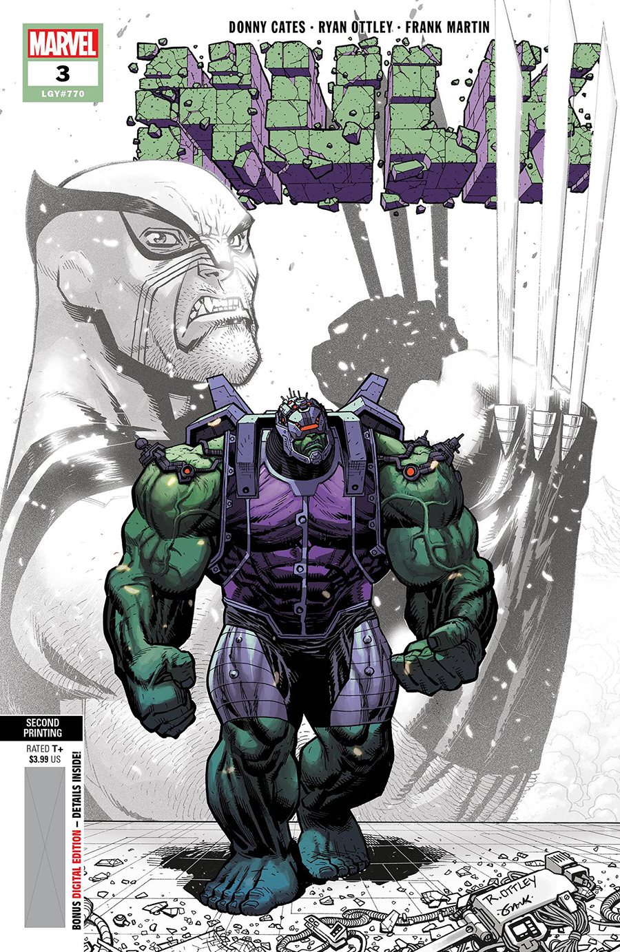 Hulk Vol 5 #3 Cover E 2nd Ptg Ryan Ottley Variant Cover