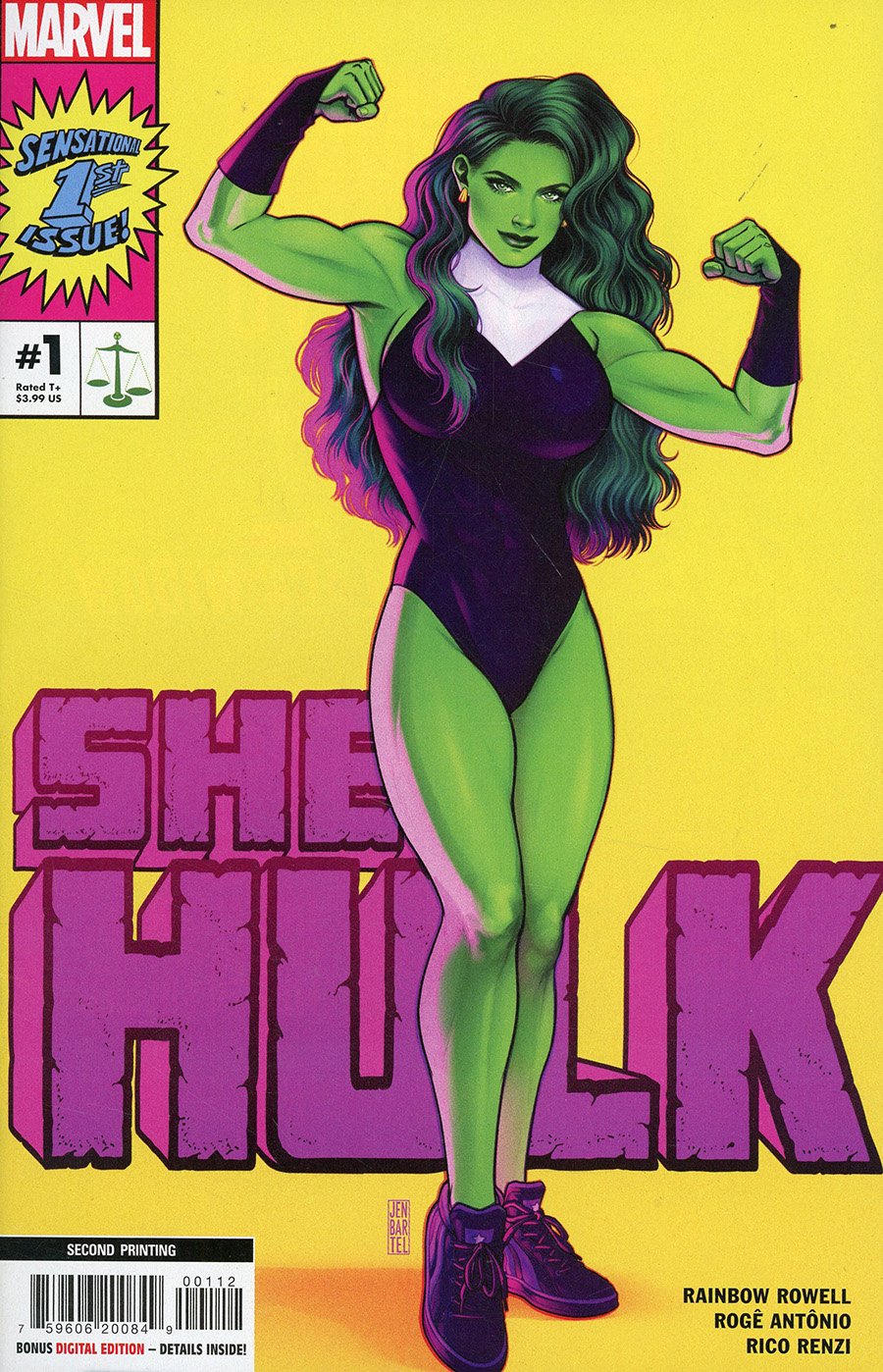 She-Hulk Vol 4 #1 Cover H 2nd Ptg Jen Bartel Variant Cover