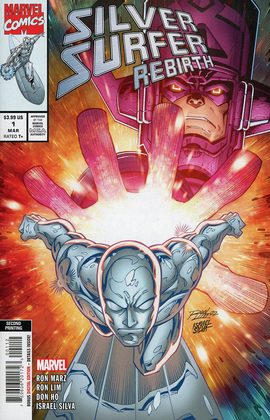 Silver Surfer Rebirth #1 Cover H 2nd Ptg Ron Lim Variant Cover
