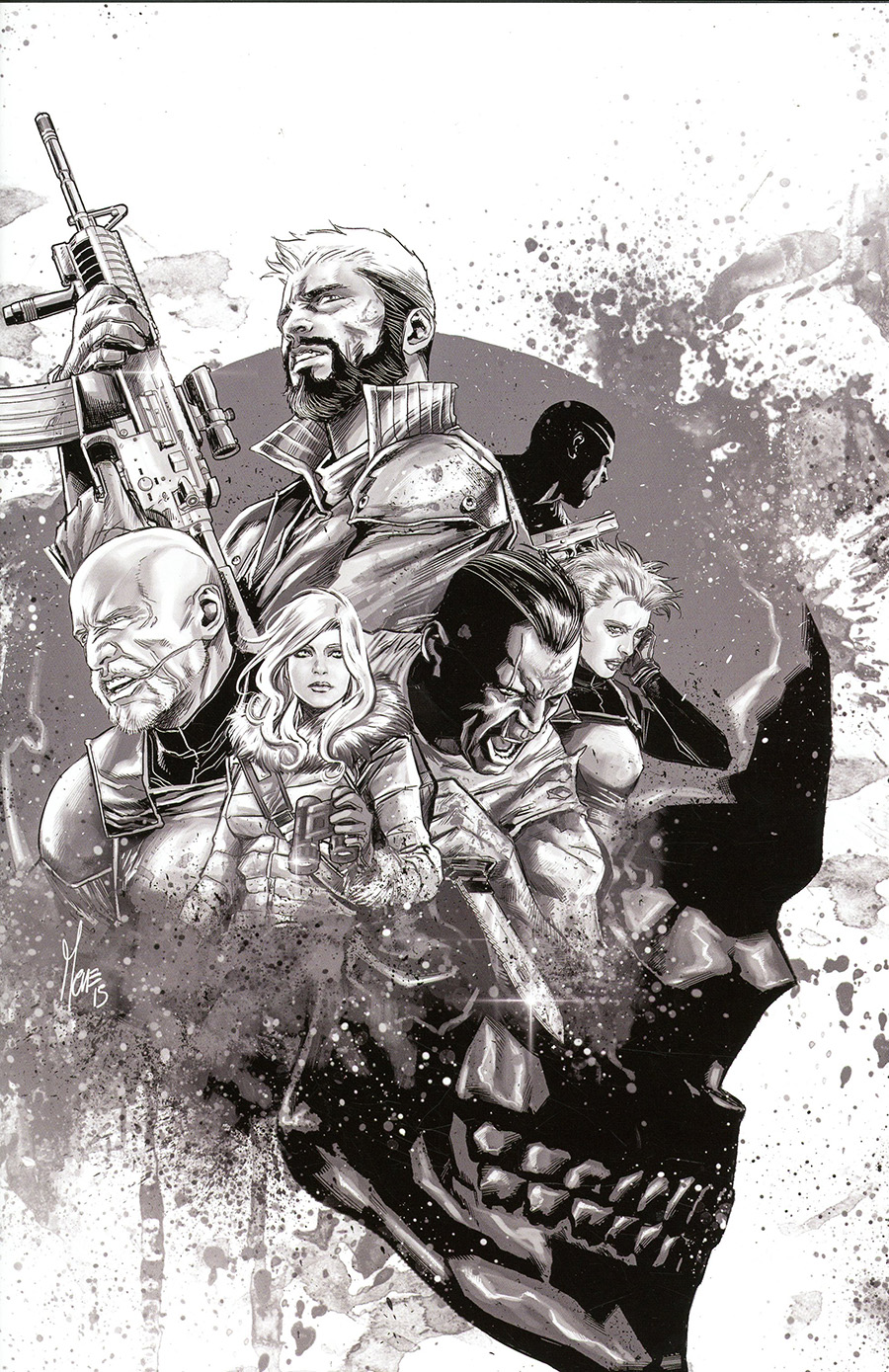 Life Zero #1 Cover J Incentive Marco Checchetto Black & White Cover