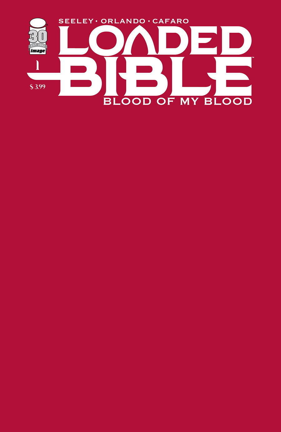 Loaded Bible Blood Of My Blood #1 Cover E Variant Blank Cover