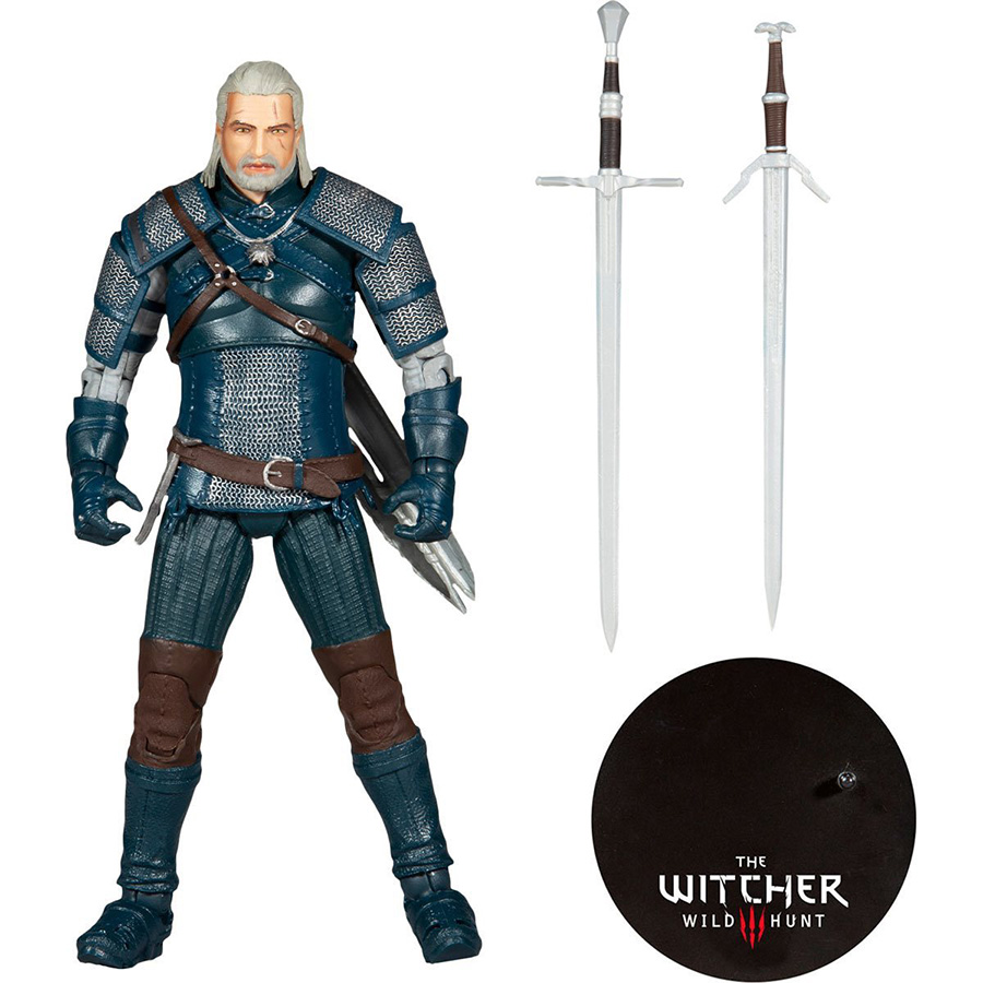 Witcher 3 Wild Hunt Wave 3 Geralt Of Rivia Viper Armor 7-Inch Action Figure