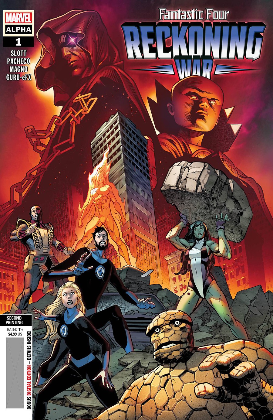 Fantastic Four Reckoning War Alpha #1 (One Shot) Cover D 2nd Ptg Carlos Pacheco Variant Cover