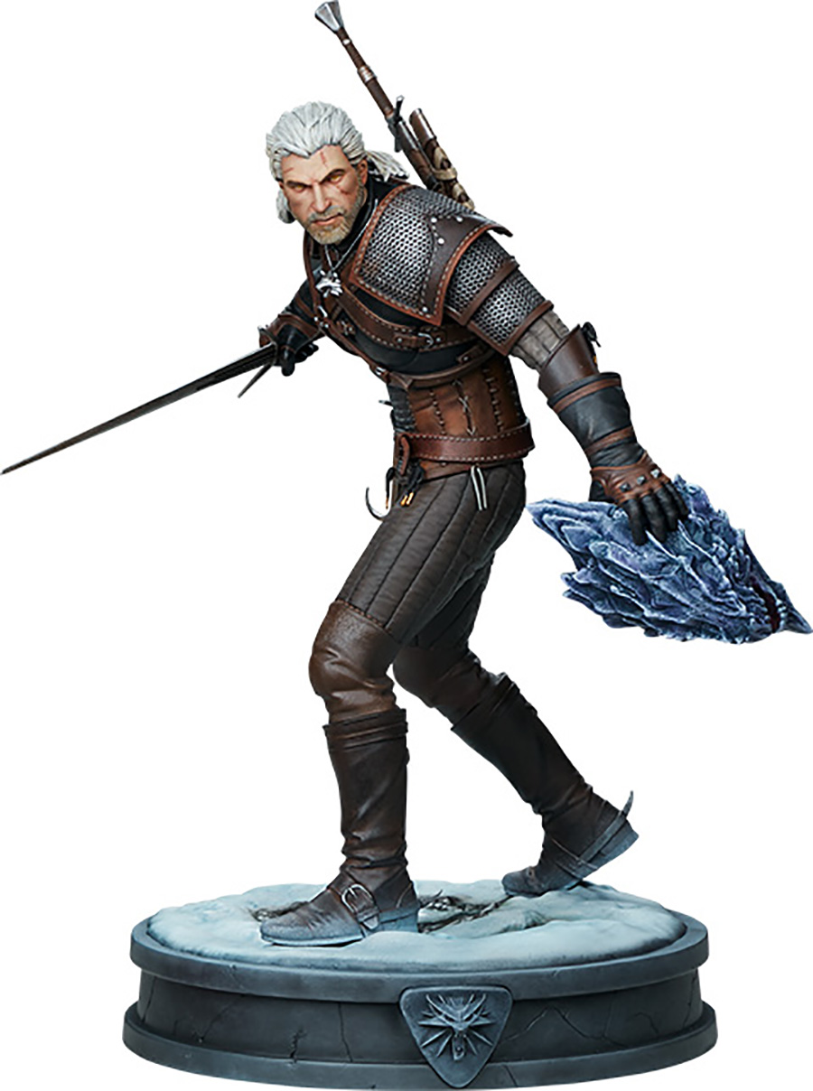 Witcher III Wild Hunt Geralt 16.75-Inch Statue