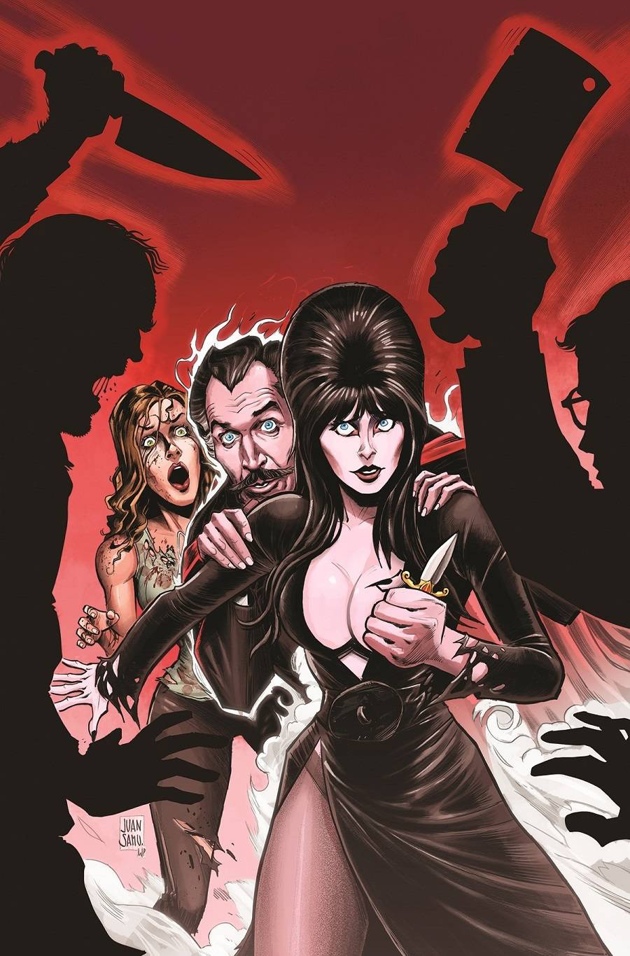 Elvira Meets Vincent Price #5 Cover K Incentive Juan Samu Virgin Cover