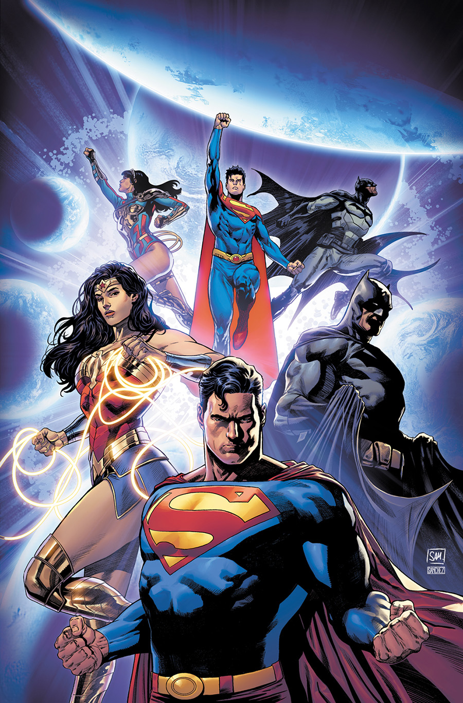 FCBD 2022 Dark Crisis Special Edition #0 Cover B Variant Daniel Sampere Virgin Foil Card Stock Cover