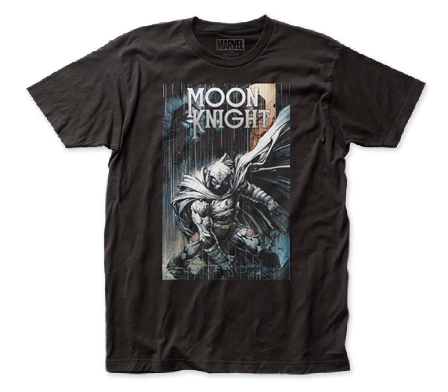 Moon Knight Omnibus Vol #1 Fitted Jersey Black T-Shirt Large