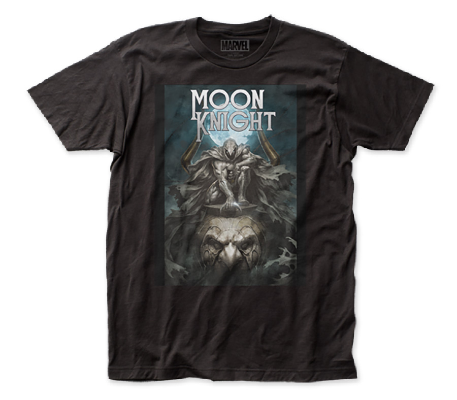 Moon Knight #200 Variant Fitted Jersey Black T-Shirt Large