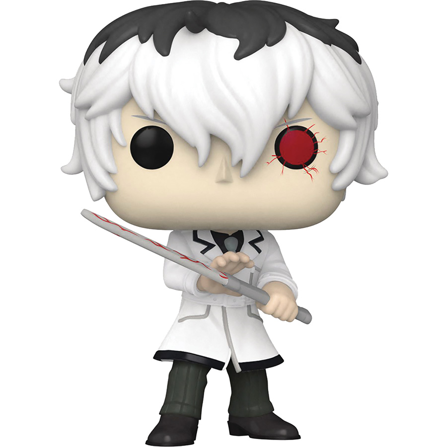 POP Animation Tokyo Ghoul Re Ken Kaneki In White Vinyl Figure
