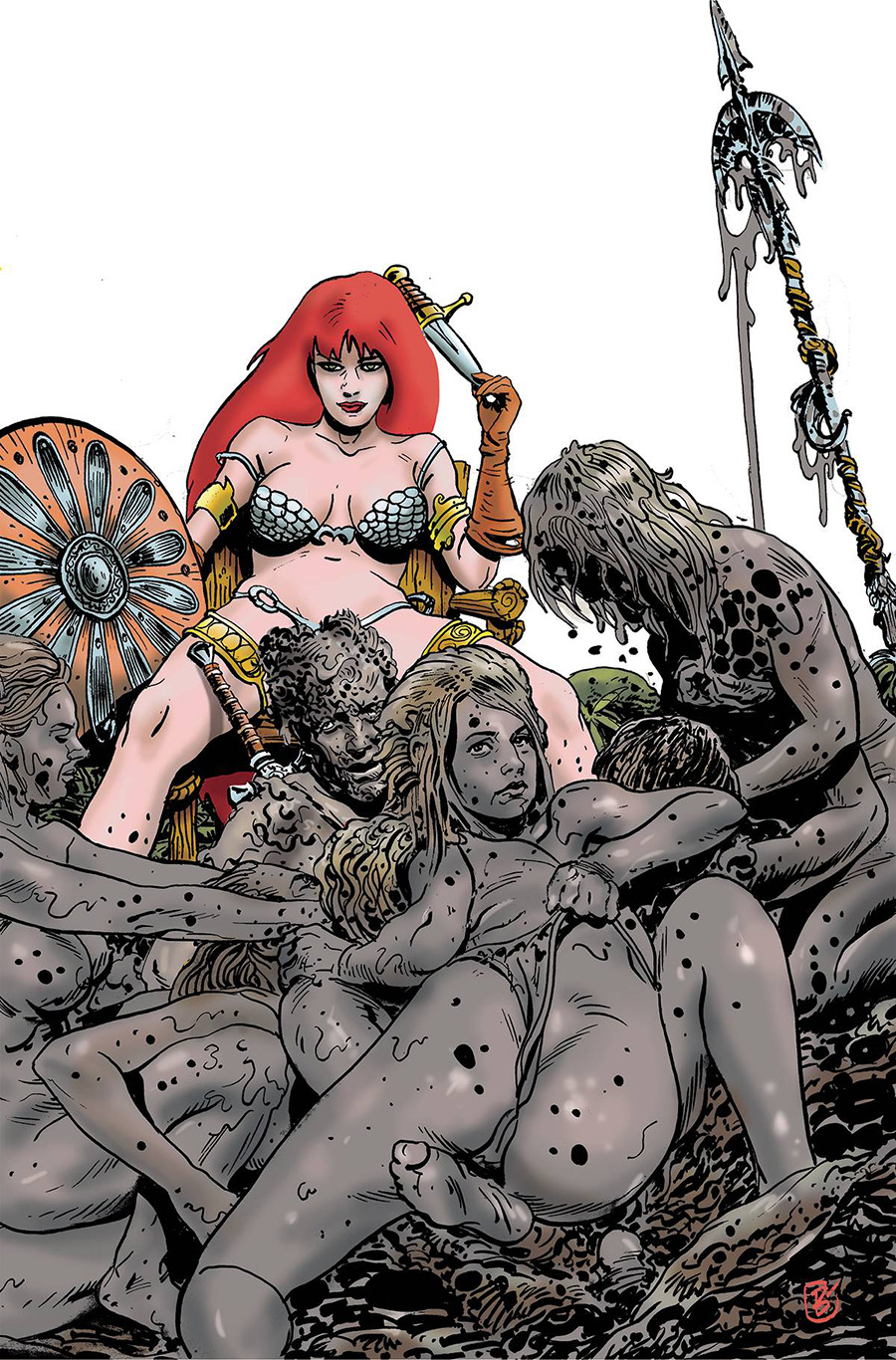 Invincible Red Sonja #8 Cover U Incentive Jimmy Broxton Risque Virgin Cover