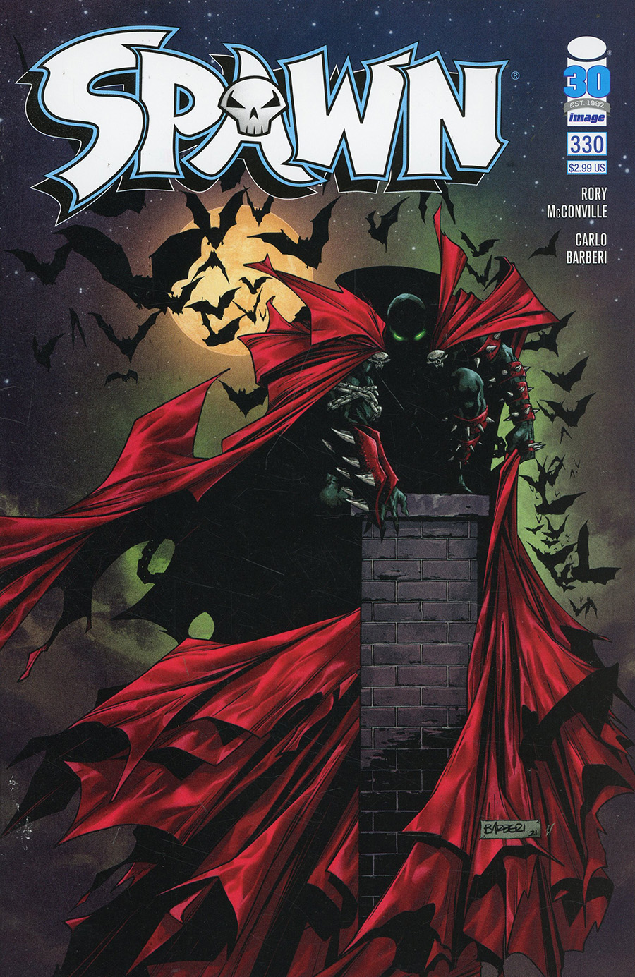 Spawn #330 Cover A Regular Carlo Barberi Cover