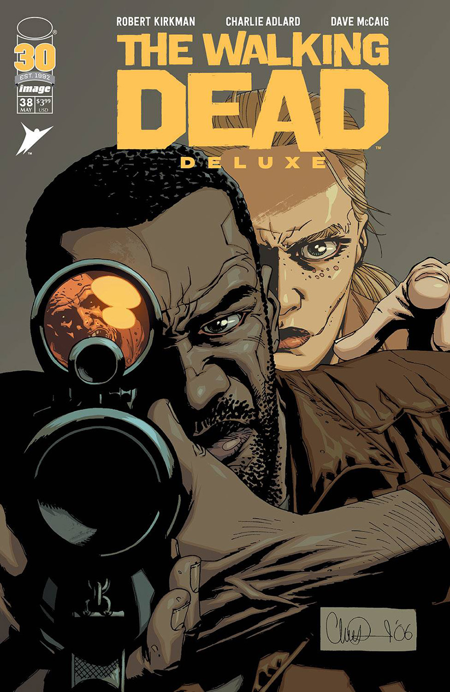 Walking Dead Deluxe #38 Cover B Variant Charlie Adlard & Dave McCaig Cover
