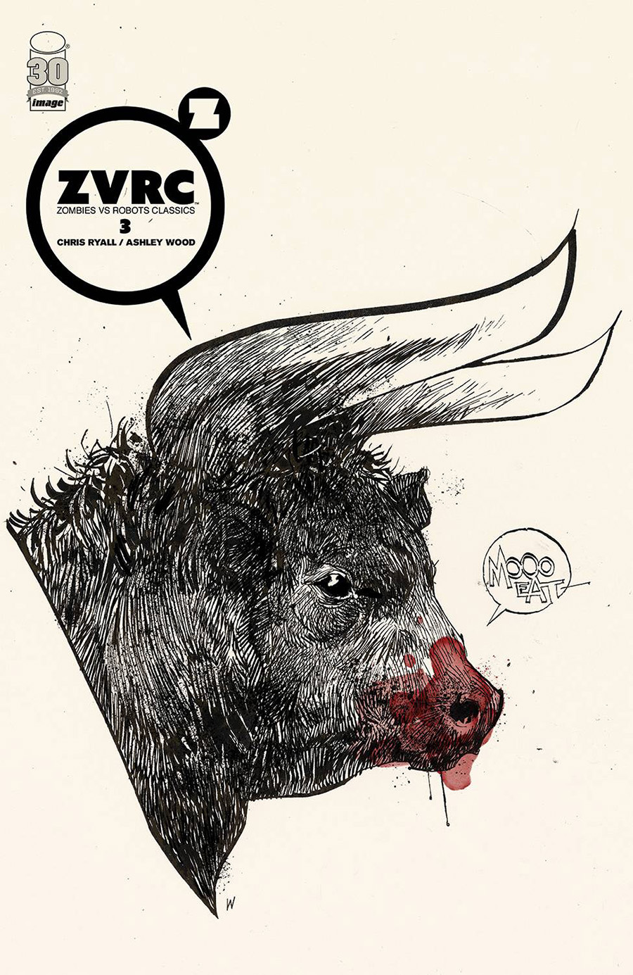 ZVRC Zombies vs Robots Classics #3 Cover B Variant Ashley Wood Cover