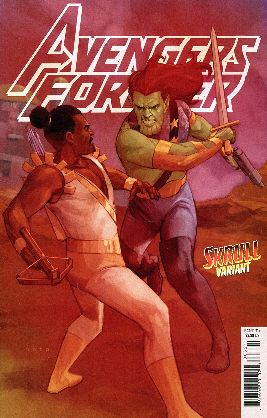 Avengers Forever Vol 2 #6 Cover B Variant Phil Noto Skrull Cover