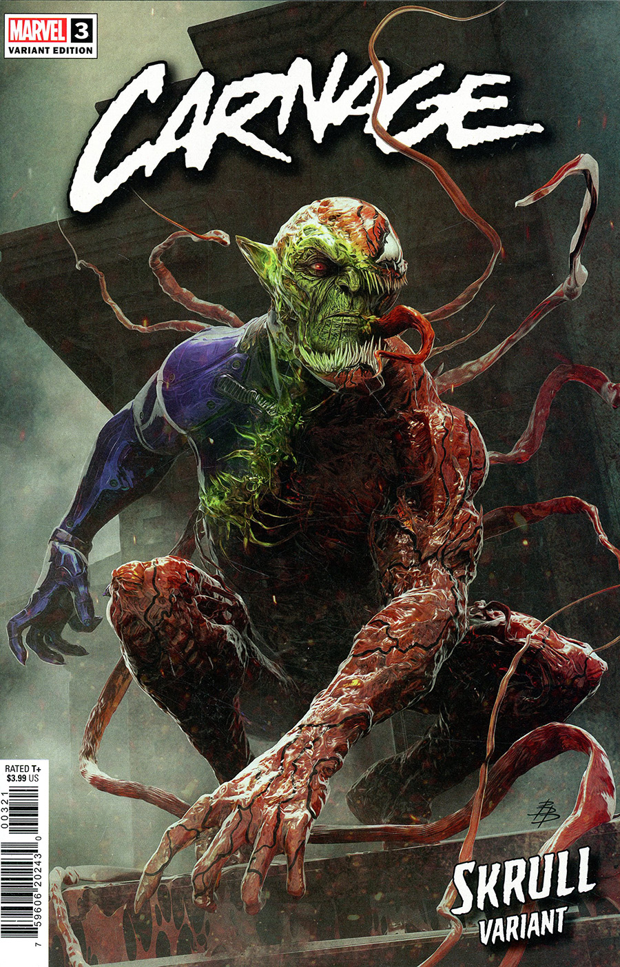 Carnage Vol 3 #3 Cover B Variant Bjorn Barends Skrull Cover