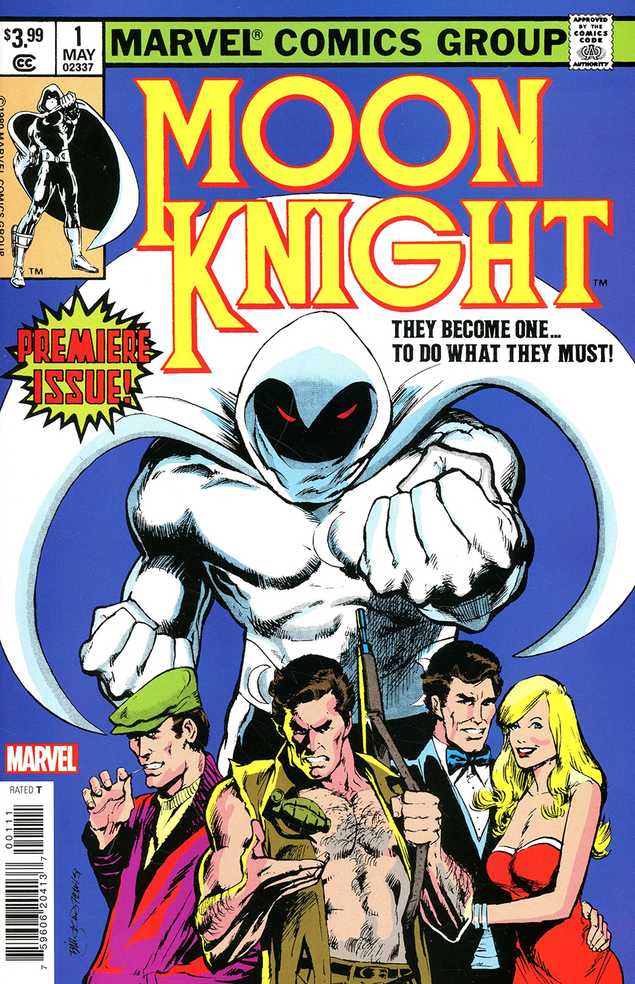 Moon Knight Vol 1 #1 Cover B Facsimile Edition